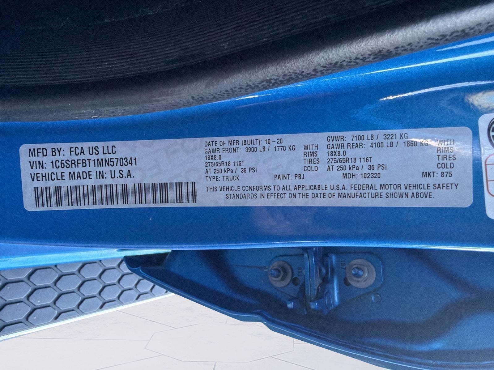 2021 RAM 1500 Big Horn Quad Cab 4x4 6'4" Box