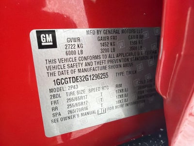 2016 Chevrolet Colorado 4WD Z71