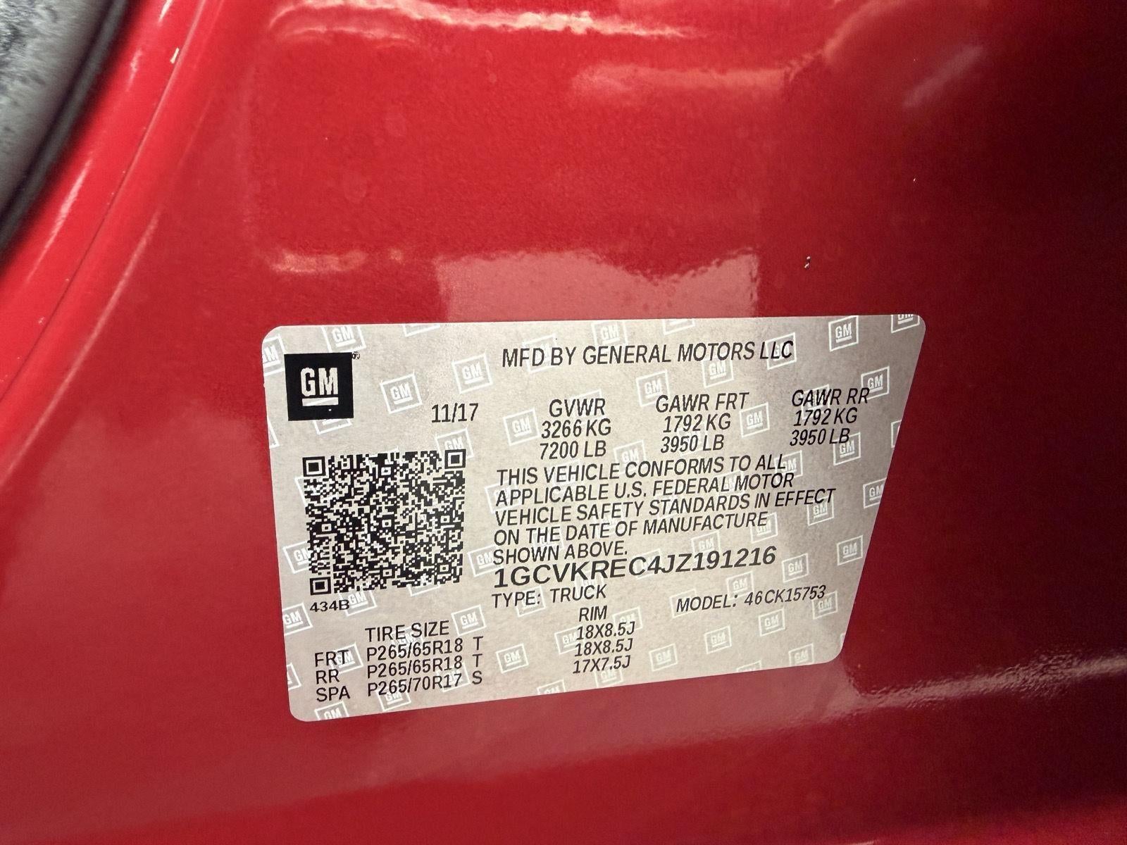 2018 Chevrolet Silverado 1500 LT