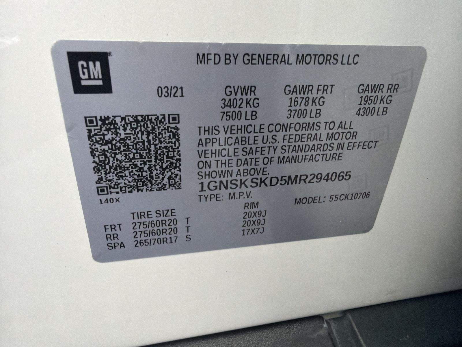 2021 Chevrolet Tahoe Premier