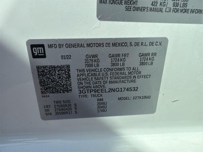 2022 GMC Sierra 1500 Limited AT4