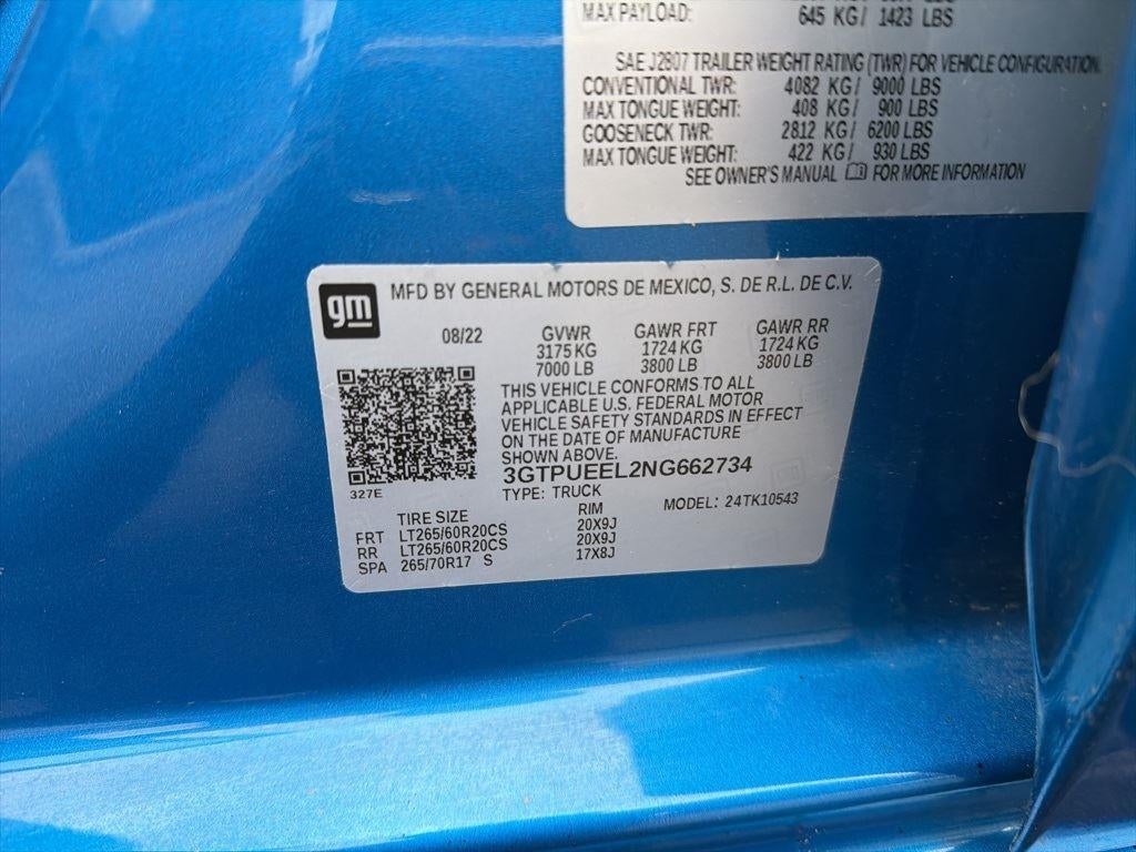 2022 GMC Sierra 1500 AT4