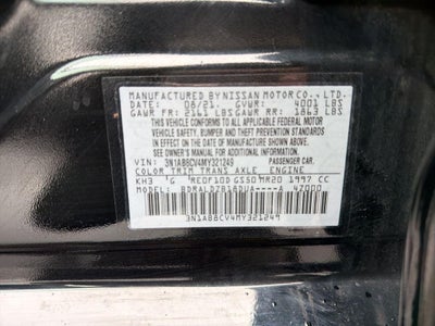 2021 Nissan Sentra SV Xtronic CVT