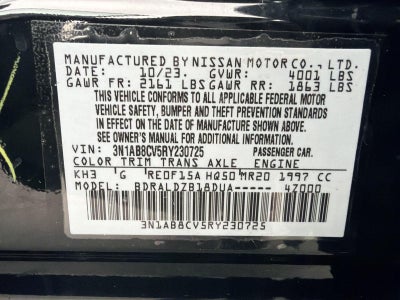2024 Nissan Sentra SV Xtronic CVT