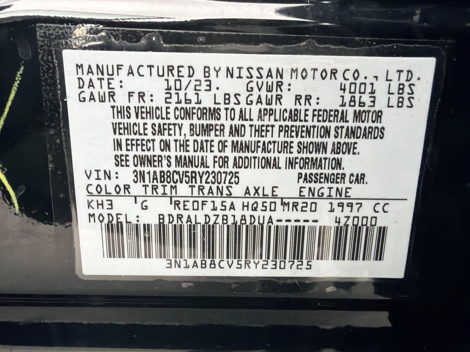2024 Nissan Sentra SV Xtronic CVT