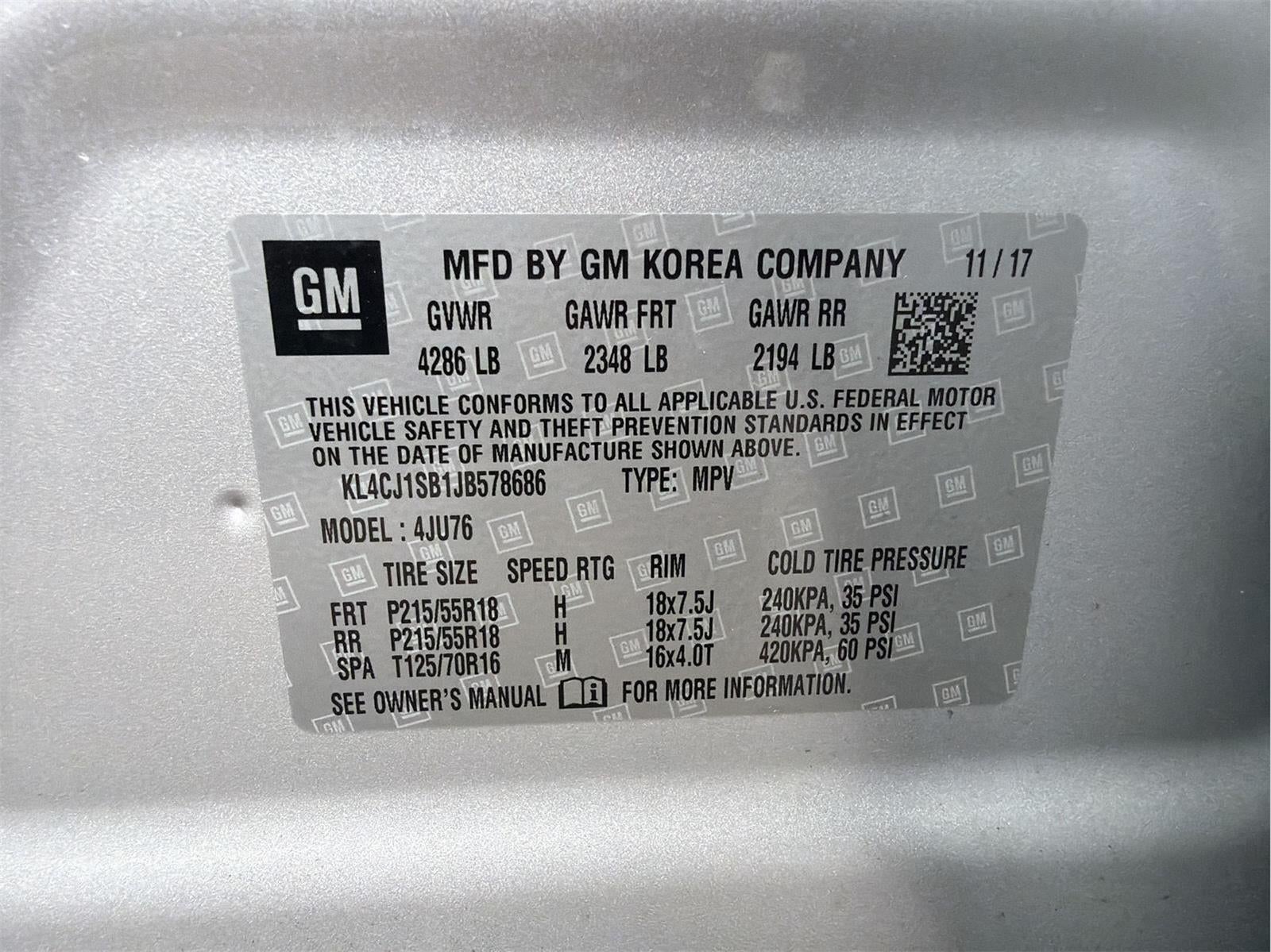 2018 Buick Encore Sport Touring