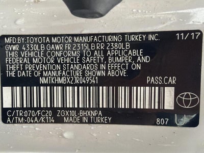 2018 Toyota C-HR XLE Premium