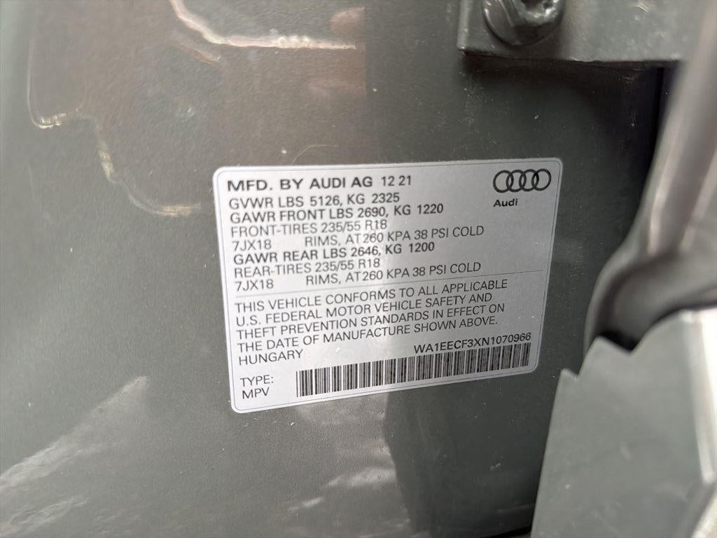 2022 Audi Q3 Premium Plus 45 TFSI S line quattro Tiptronic