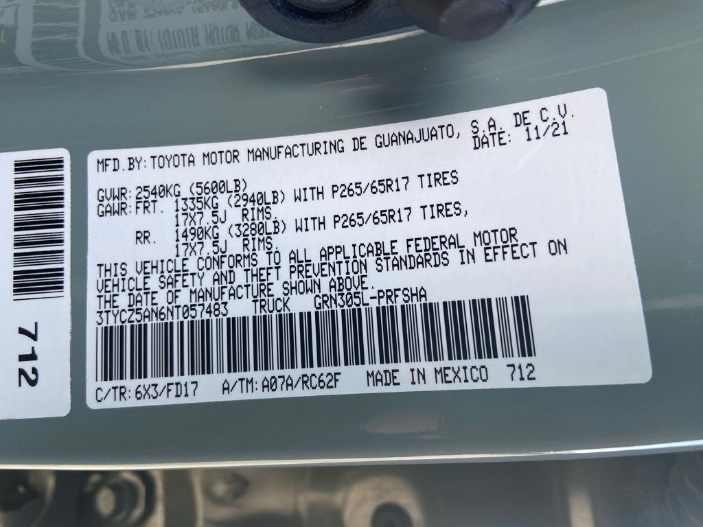 2022 Toyota Tacoma TRD Sport V6