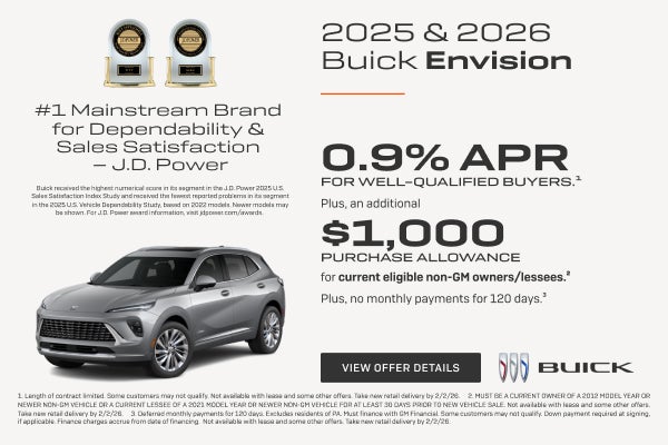 0.9% APR 
FOR WELL-QUALIFIED BUYERS.1

Plus, an additional $1,000 PURCHASE ALLOWANCE for current ...